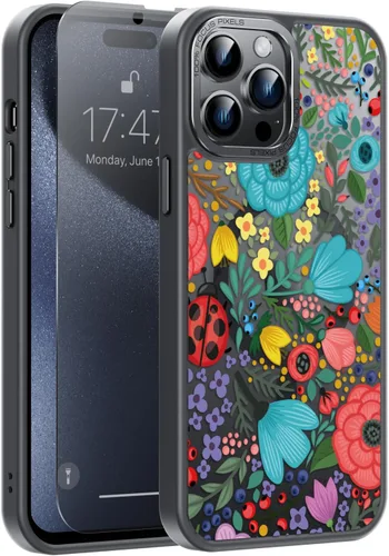 Miniatura 28 de Goodon Funda para iPhone 17 Pro con protector de pantalla de privacidad, compatible con Magsafe, a prueba de golpes, translúcida mate, bonita funda