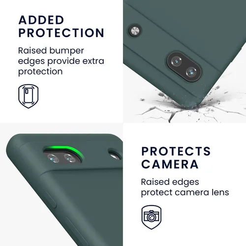 Miniatura 546 de kwmobile Funda Compatible con Google Pixel 6 Pro - Funda de teléfono de silicona TPU con acabado suave - Azul Arrecife