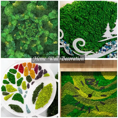 Miniatura 7 de CCINEE Musgo preservado, musgo de reno falso de 4 onzas para plantas en maceta para manualidades, decoración floral de pared, centros de mesa de Rosa