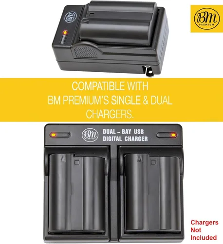 Miniatura 5 de BM Premium Paquete de 2 baterías EN-EL15C de alta capacidad para Nikon Zf, ZR, Z5, Z5 II, Z6, Z6 II, Z6 III, Z7, Z7II, Z8, D500, D600, D610, D750