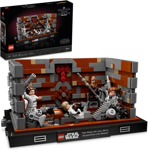 LEGO Star Wars Death Star - Compactador de basura Diorama 75339 Kit de construcción (802 piezas)