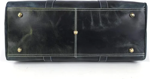 Miniatura 4 de Bolsa de viaje de cuero Bolsa deportiva para gimnasio, bolsa de mano para equipaje de avión, regalo para el día del padre por Aaron Leather Goods