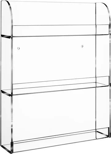 AMT - Estantes acrílicos para esmalte de uñas para pared. Pantalla transparente de esmalte de uñas. Organizador de aceites esenciales. Capacidad