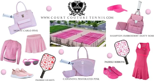 Miniatura 6 de Court Couture Monte Carlo Bolsa de Tenis/Pickleball Rosa