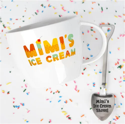 Miniatura 10 de Cuenco y cuchara para helado de Papa, ideal para el día del padre, Navidad o regalo de cumpleaños