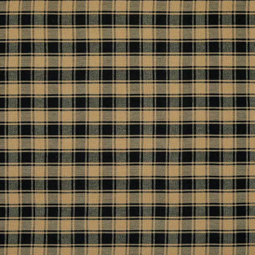 Miniatura 6 de Cortinas de café a cuadros franceses negros y tostados de algodón tejido de 28 pulgadas de ancho x 24 pulgadas de largo, juego de 2