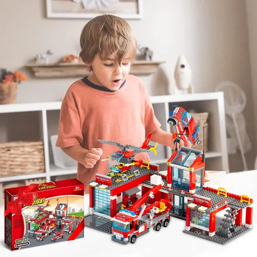 Miniatura 6 de City Fire - Juego de construcción de motocicleta de 233 piezas, bloques de construcción de rescate de incendios compatibles con Lego, juguetes