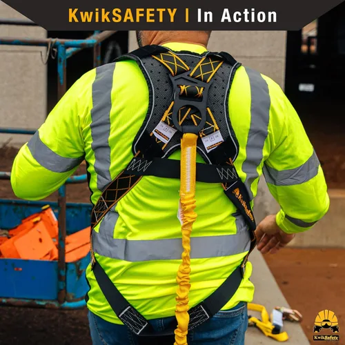 Miniatura 7 de KwikSafety - SCORPION Safety Harness [w/Attached 6ft Lanyard] Safety Harness Fall Protection Kit ANSI OSHA Premium