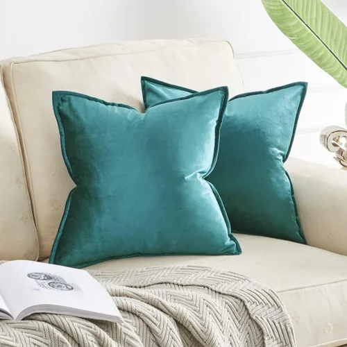 Miniatura 29 de GIGIZAZA Fundas de Almohadas Decorativas de Terciopelo Dorado Lumbar 12x20 Oblongas para Sofá y Sillón Paquete de 2
