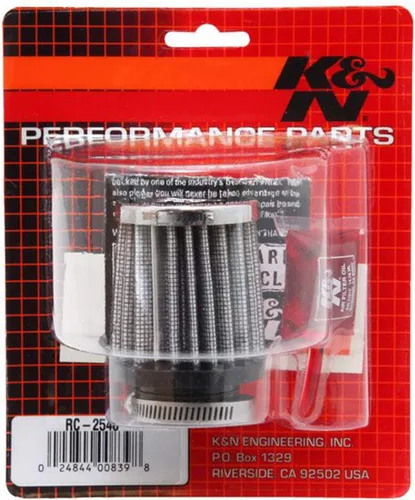 Miniatura 3 de K&N Filtro de aire universal con abrazadera original de alto flujo de por vida: alto rendimiento, premium: diámetro de brida: 1.125 pulgadas, altura