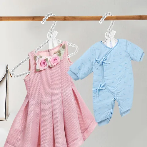 Miniatura 2 de Alipis Perchas de bebé para armario, 2 piezas, ganchos acolchados para niños y niñas, suaves