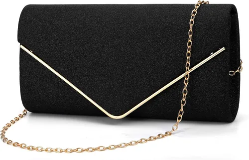 ZIUMUDY Bolsos de noche con purpurina para mujer, para boda, fiesta, bolso