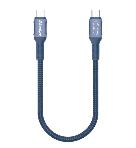 Cable USB 4 para Thunderbolt 4 de 1.0 ft/1 pie, transferencia de datos de 40 Gbps con 240 W y 4K a 144 Hz 5K @ 60 Hz o 8K a 30 Hz, compatible con