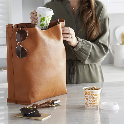 Miniatura 4 de Dixie To Go Snack Cups con tapas, tamaño de viaje de 10 onzas, 24 vasos de papel desechables