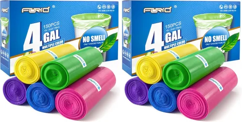 Miniatura 10 de Forid Bolsas de basura pequeñas para baño, bolsas de basura de 2.6 galones, sin perfume, extragruesas y fuertes, para latas de basura para el hogar