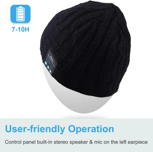 Miniatura 10 de Rotibox - Gorro inalámbrico con Bluetooth para deportes al aire libre, regalo de Navidad.