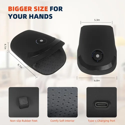 Miniatura 6 de ZhanHao Masaje de manos, máquina de mano con calor y compresión, masajeador eléctrico de manos para artritis y túnel carpiano, masajeadores