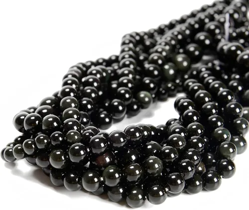Miniatura 27 de 65 cuentas de jade blanco de 0.236 pulgadas, piedra natural, piedras preciosas redondas auténticas para hacer pulseras de bricolaje, joyas, cuerdas