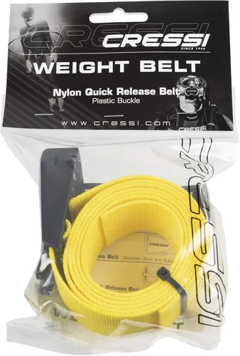 Miniatura 5 de Cressi Cinturón de peso para buceo libre, pesca con lanza - Marsellesa - Nylon - Hebilla de liberación rápida - Diseñado en Italia Amarillo