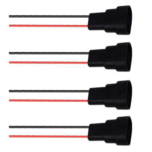 Miniatura 9 de Paquete de 4 adaptadores 9005 9006 HB3 HB4 hembra de arnés de cableado para faros antiniebla
