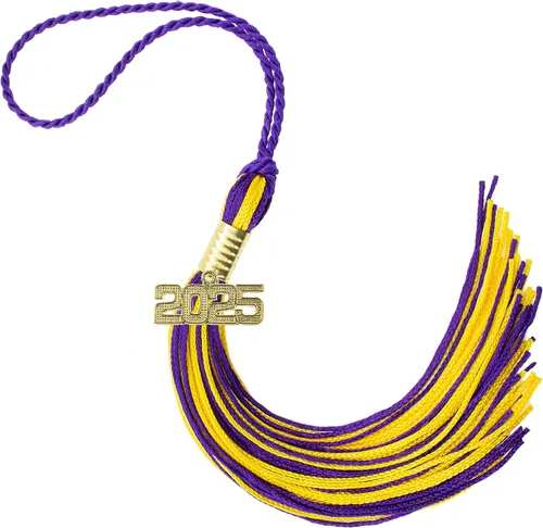 Miniatura 193 de Borla de graduación Aqua 2022, todos los colores escolares disponibles, fabricada en Estados Unidos