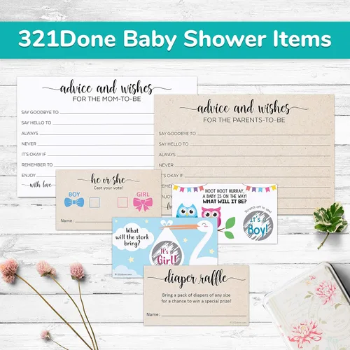 Miniatura 4 de 321Done Consejos para el futuro papá, fabricado en Estados Unidos, 4 x 6, color blanco, tarjetas de consejos para el nuevo papá, nuevos padres