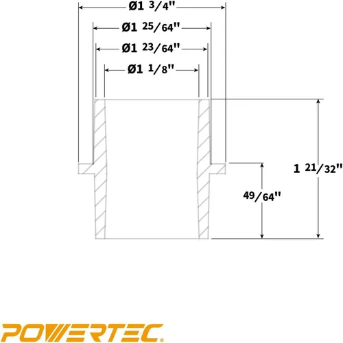 Miniatura 4 de POWERTEC 70297 Adaptador modular paso 4 en 1 - Compra accesorios de manguera para colector de polvo Vac