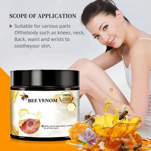 Miniatura 2 de Bee Venom Cream, nueva crema reparadora de tratamiento de la piel para todas las partes del cuerpo, gel de miel suave profesional para todo