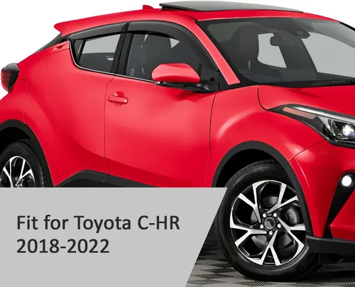 Miniatura 4 de Voron Glass, protectores de lluvia extra duraderos para Toyota C-HR 2018-2024, deflectores de ventana, viseras de ventilación, 4 piezas - 100319