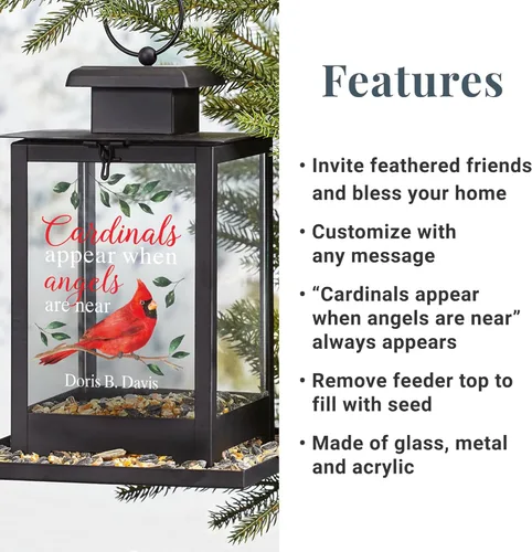 Miniatura 5 de Let's Make Memories Comedero personalizado para pájaros, simpatía por la pérdida de un ser querido, madre, padre, conmemorativo, condolencias