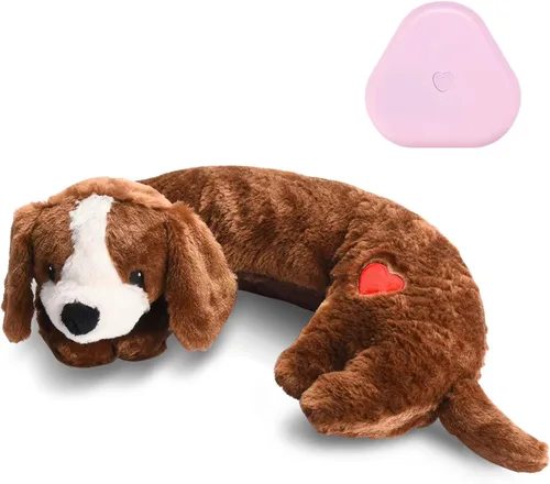 Moropaky Juguete de latido para cachorros, animal de peluche con latido para cachorros, juguete de felpa con latido para cachorros, juguete de