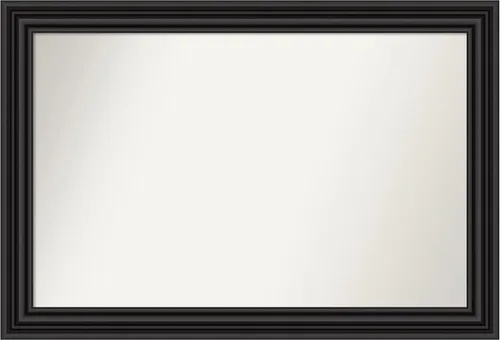 Miniatura 51 de Amanti Art Espejo personalizado, espejo de baño negro puente, espejo de pared o espejo de tocador de baño sobre el fregadero (26 x 26 pulgadas)