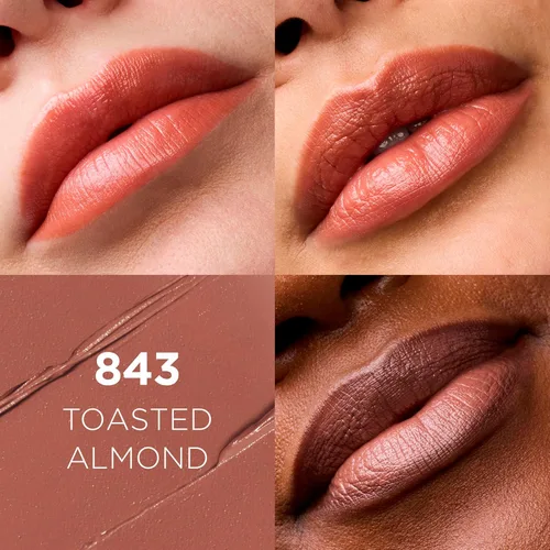 Miniatura 2 de L'Oreal Paris Colour Riche Original - Lápiz labial cremoso, hidratante satinado con aceite de argán y vitamina E, almendra tostada, 1 unidad