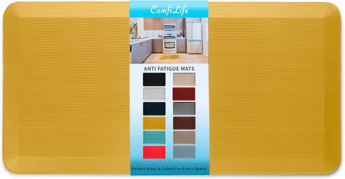 Miniatura 19 de ComfiLife - Alfombrilla antifatiga de 3/4 pulgadas de grosor para cocina o escritorio de pie, hogar u oficina, duradera, resistente a las manchas