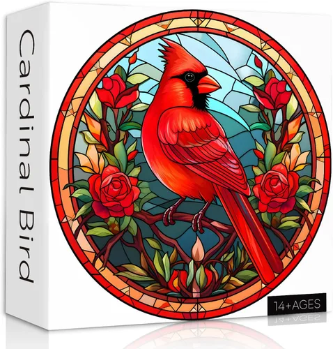 Miniatura 14 de Rompecabezas de Pájaros para Adultos de 1000 Piezas, Lindo Rompecabezas de Edredón de Jardín de Flores de Pájaros, Divertido Rompecabezas Floral