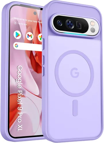 Miniatura 135 de Funda para teléfono Google Pixel 9 Pro XL, Compatible con Magnético, Protección contra Caídas de Grado Militar Translúcida Mate Resistente a Golpes