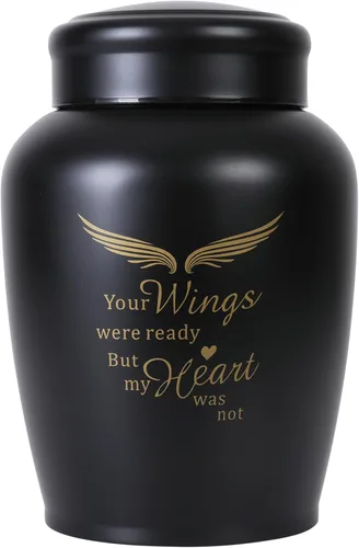 Miniatura 14 de Urna de cremación mediana verde para cenizas humanas adulto macho hembra Angel Ceramic Urn for Ashes Men Women Dad Mom,Memorial Urn with Velvet