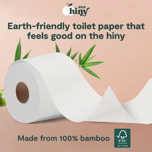 Miniatura 2 de ECOHiny Papel Higiénico Premium y Suave de Bambú Libre de PFAS 48 Mega Rollos, 3 capas y 350 Hojas No Tóxico, Certificado FSC, Seguro