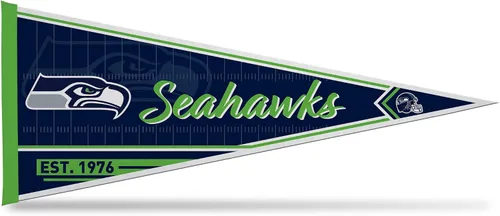 Miniatura 27 de Rico Industries NFL Football Classic - Banderín de fieltro de 12 x 30 pulgadas para decoración de pared, ideal para el hogar, dormitorio, decoración
