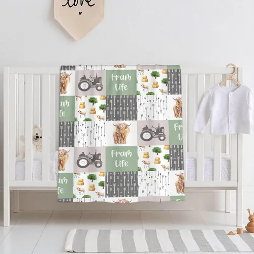 Miniatura 8 de Manta de franela de vaca para regalo, ultra suave y acogedora, manta de forro polar ligera y mullida, manta de felpa cálida para sofá, cama, 30 x 40