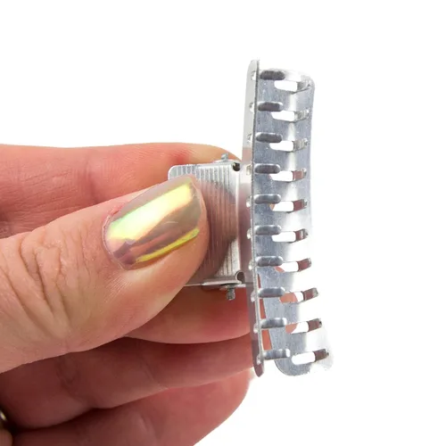 Miniatura 3 de Clips de ajuste de onda de mariposa de aluminio - Juego de 10 - 2" Marcel Wave Clips