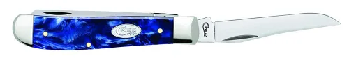 Miniatura 4 de Case WR XX Navaja de bolsillo Mini Trampero Sparxx Blue Pearl Kirinite Artículo #23432 - (10207 SS) - Longitud cerrada: 3 1/2 pulgadas