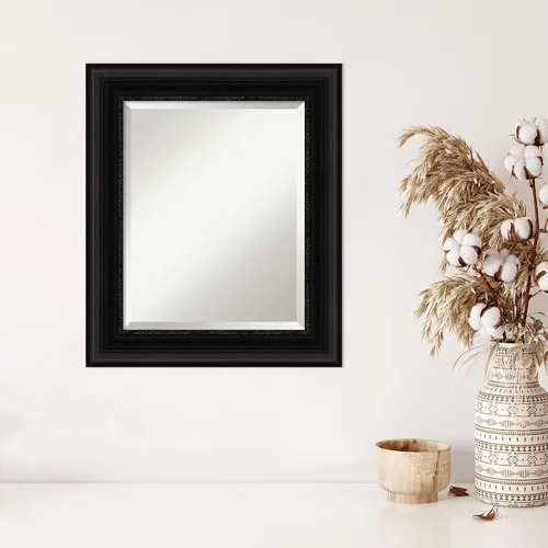 Miniatura 5 de Amanti Art Espejo de pared, espejo de marco negro para decoración de pared o para usar como espejo de baño para sobre el fregadero