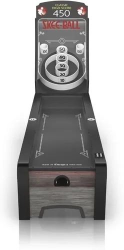 Miniatura 2 de Skee-Ball Máquina de Mesa de Arcade para Sala de Recreación del Sótano del Hogar - Diversión Clásica Nostálgica Premium de Lanzar y Anotar - Hecho