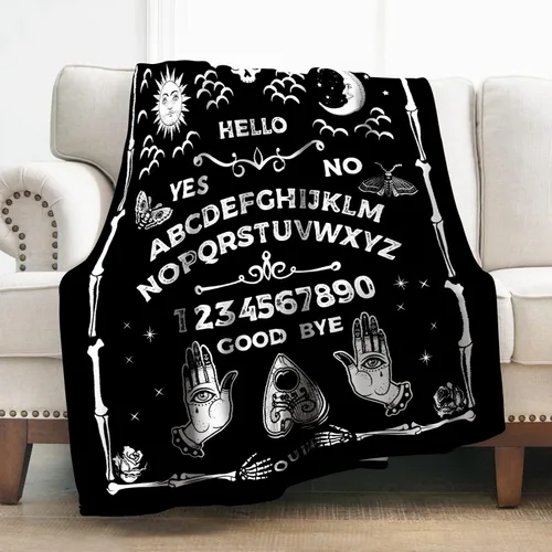 Miniatura 24 de Levens Manta de murciélago de Halloween, manta gótica de murciélago con diseño de gato negro, regalos para adultos, niños y mujeres, con temática