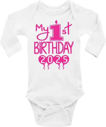 Miniatura 34 de Reaxion Traje de cuerpo entero hecho a mano para bebé niño y niña, mi primer cumpleaños 2024