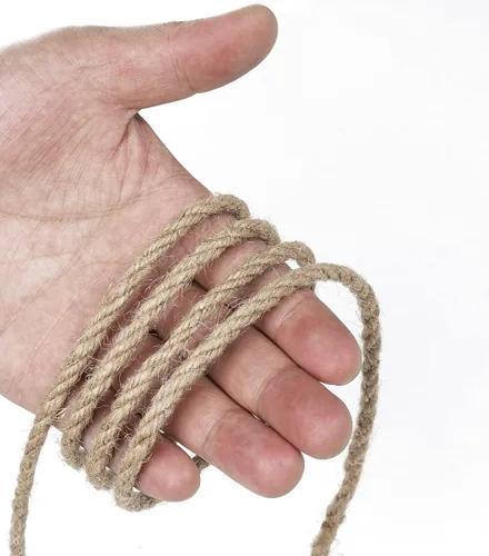 Miniatura 5 de Cuerda de yute de 100 pies de 0.197 in, cuerda de yute resistente, cuerda de cáñamo natural para manualidades, jardinería, agrupación, decoración