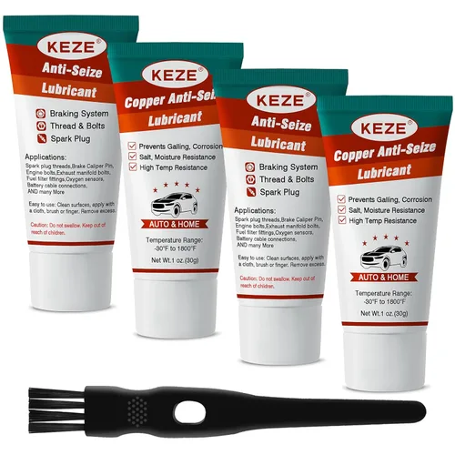 Miniatura 14 de Keze - Lubricante antiadherente de cobre para bujía, grasa resistente al calor para pasador de pinza, sensor de oxígeno de podadora, protege
