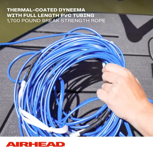 Miniatura 4 de Airhead Dyneema Wakeboard Rope and Handle, No Stretch Tow Rope with EVA Grip, Multi Section Water Ski Wakeboarding Line for Boat Towables, 1,700 lb