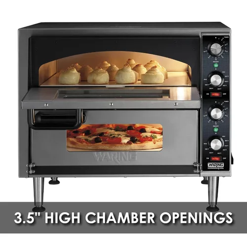 Miniatura 5 de Waring Horno comercial de pizza de doble cubierta de servicio medio